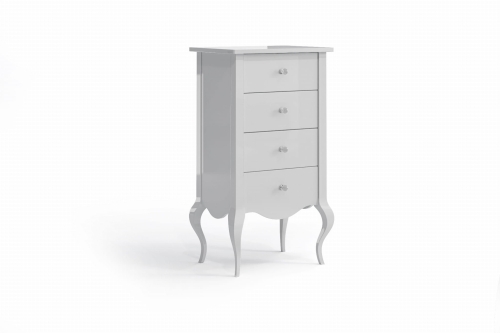 Komoda LATINA, biała, wysoki połysk